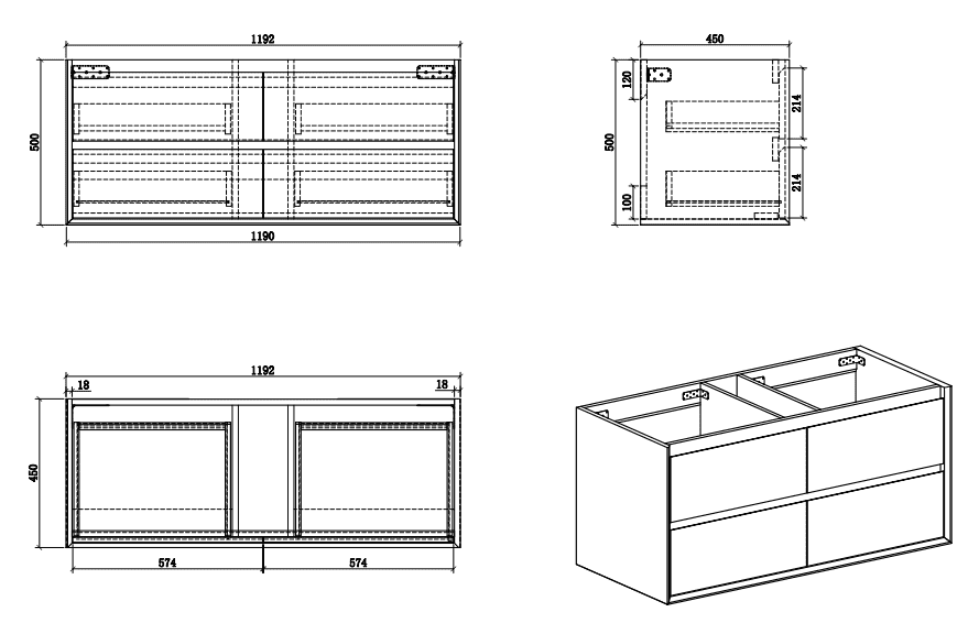 Birchwood Oak Vanity Bundle