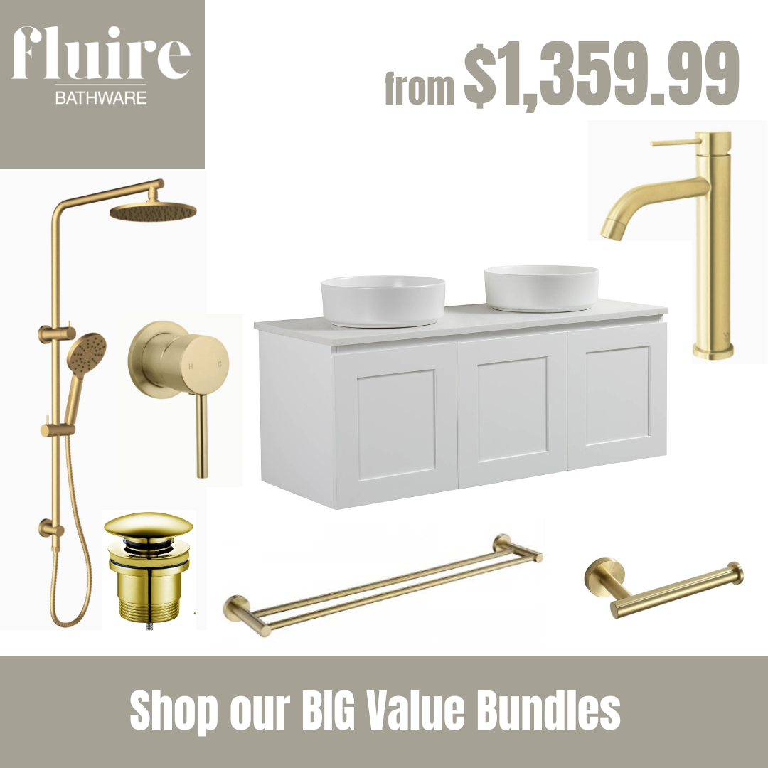 Hampton Style Matte White Vanity Bundle