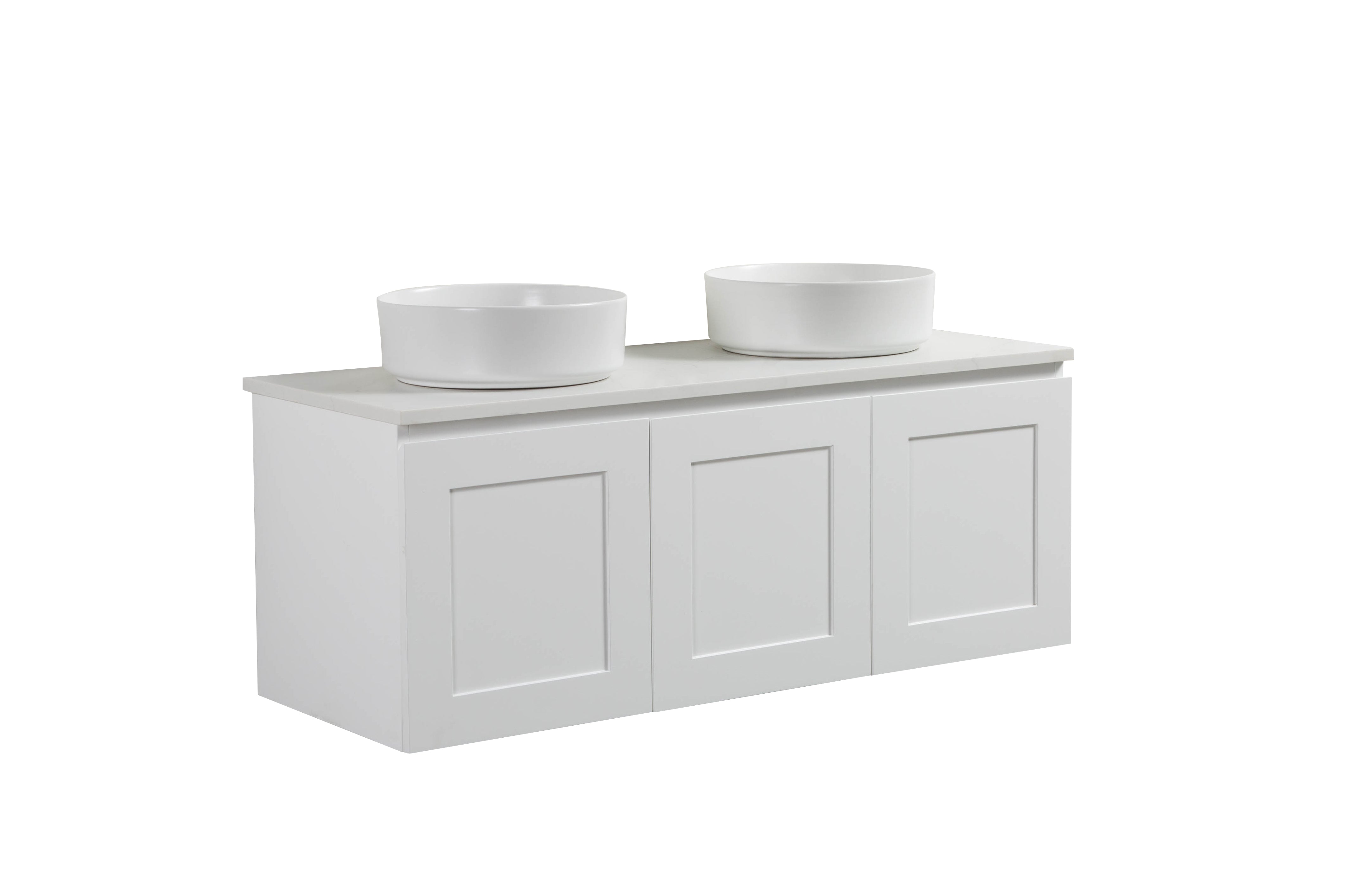 Hampton Style Matte White Vanity Bundle