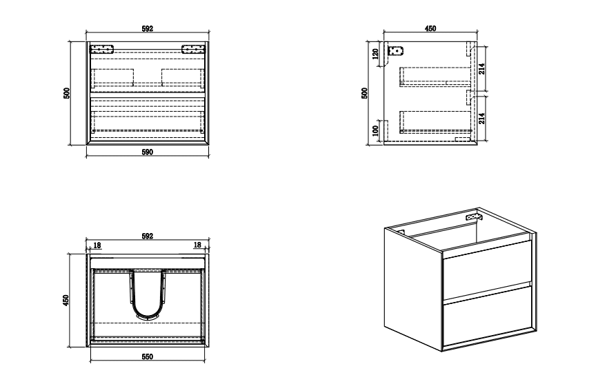 Birchwood Oak Vanity Bundle