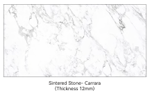 Carrara Look Staight Edge Porcelain Top