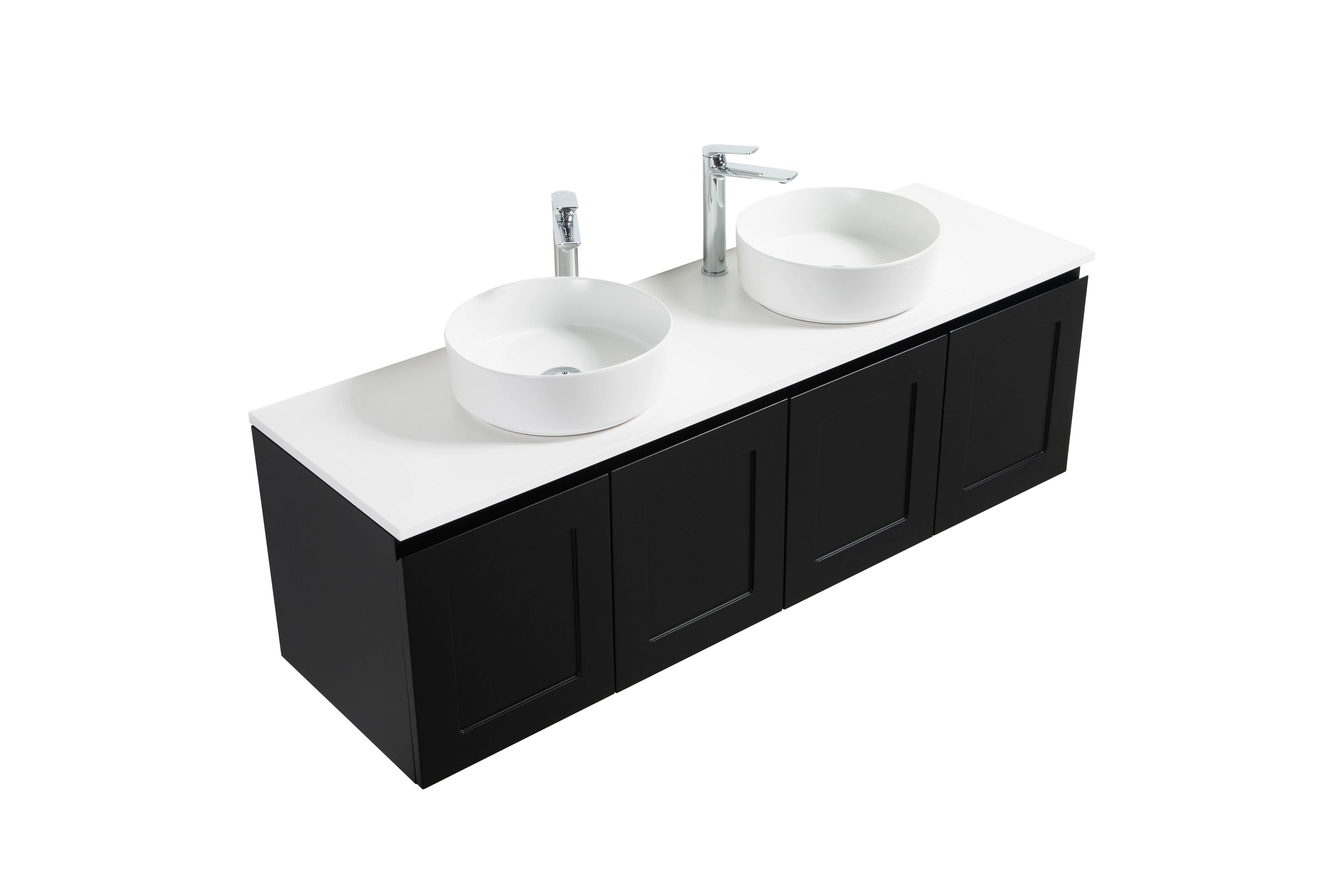 Hampton Style Matte Black Vanity Bundle