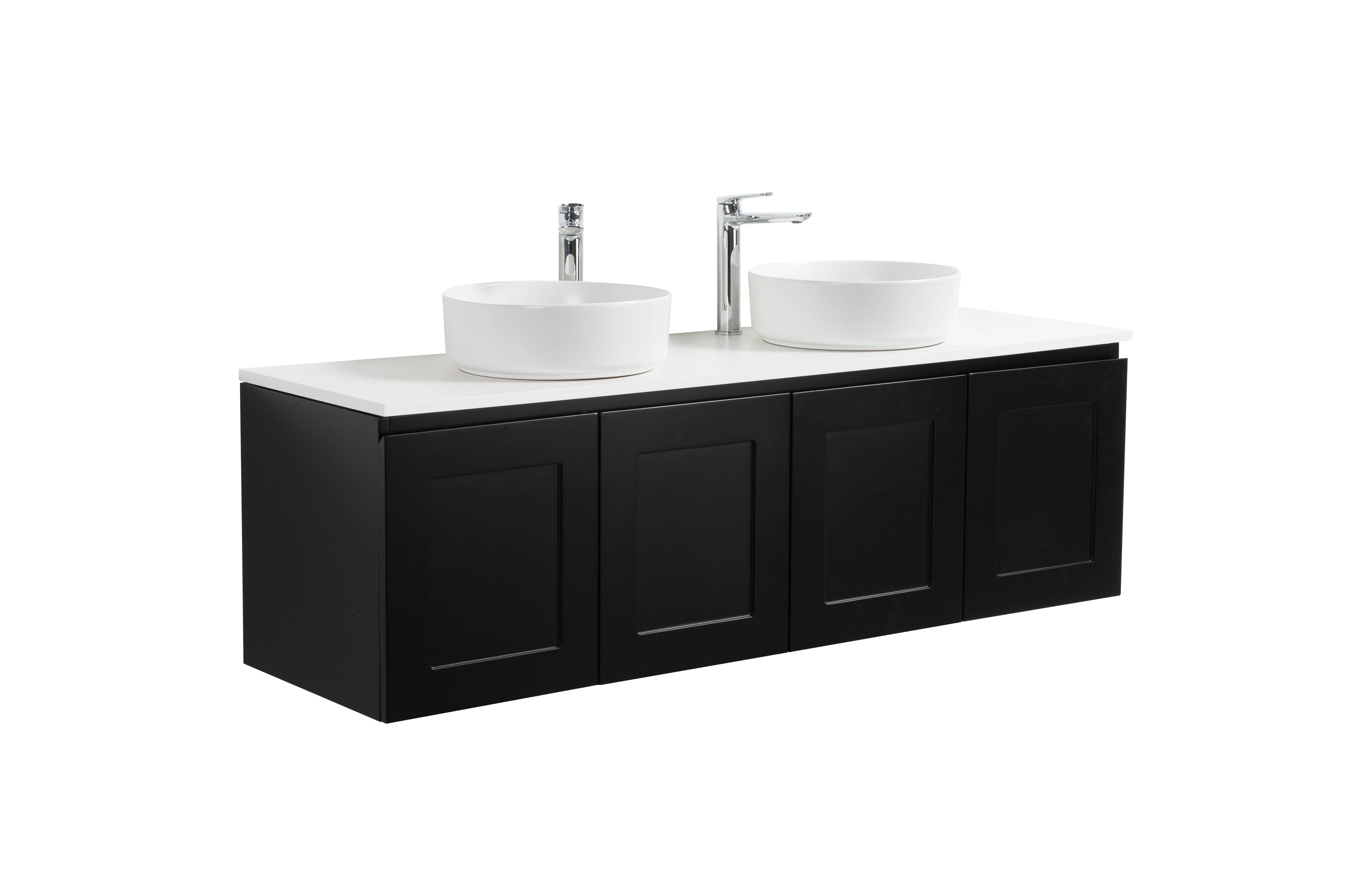 Hampton Style Matte Black Vanity Bundle