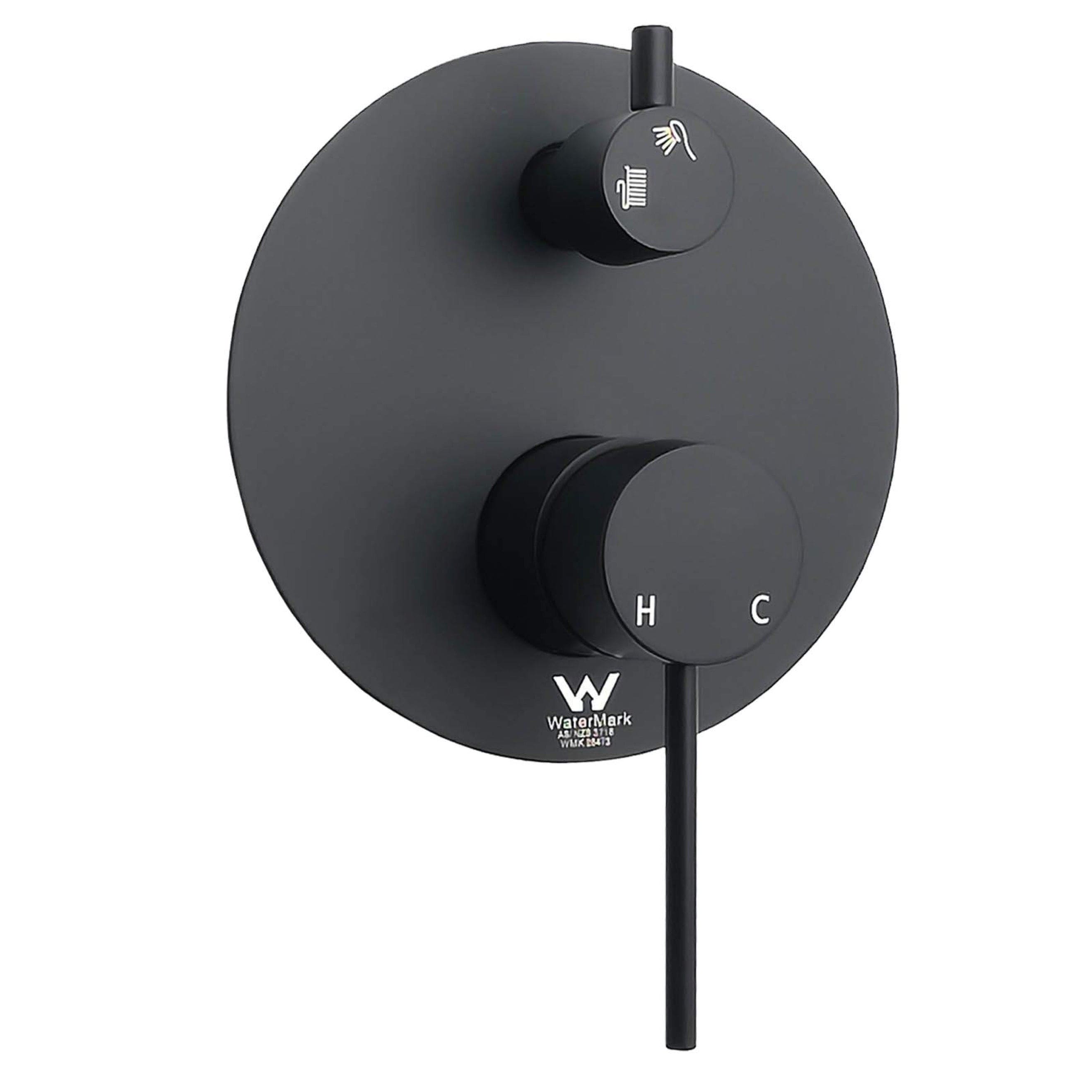 CIRC - Matte Black Shower Diverter Mixer