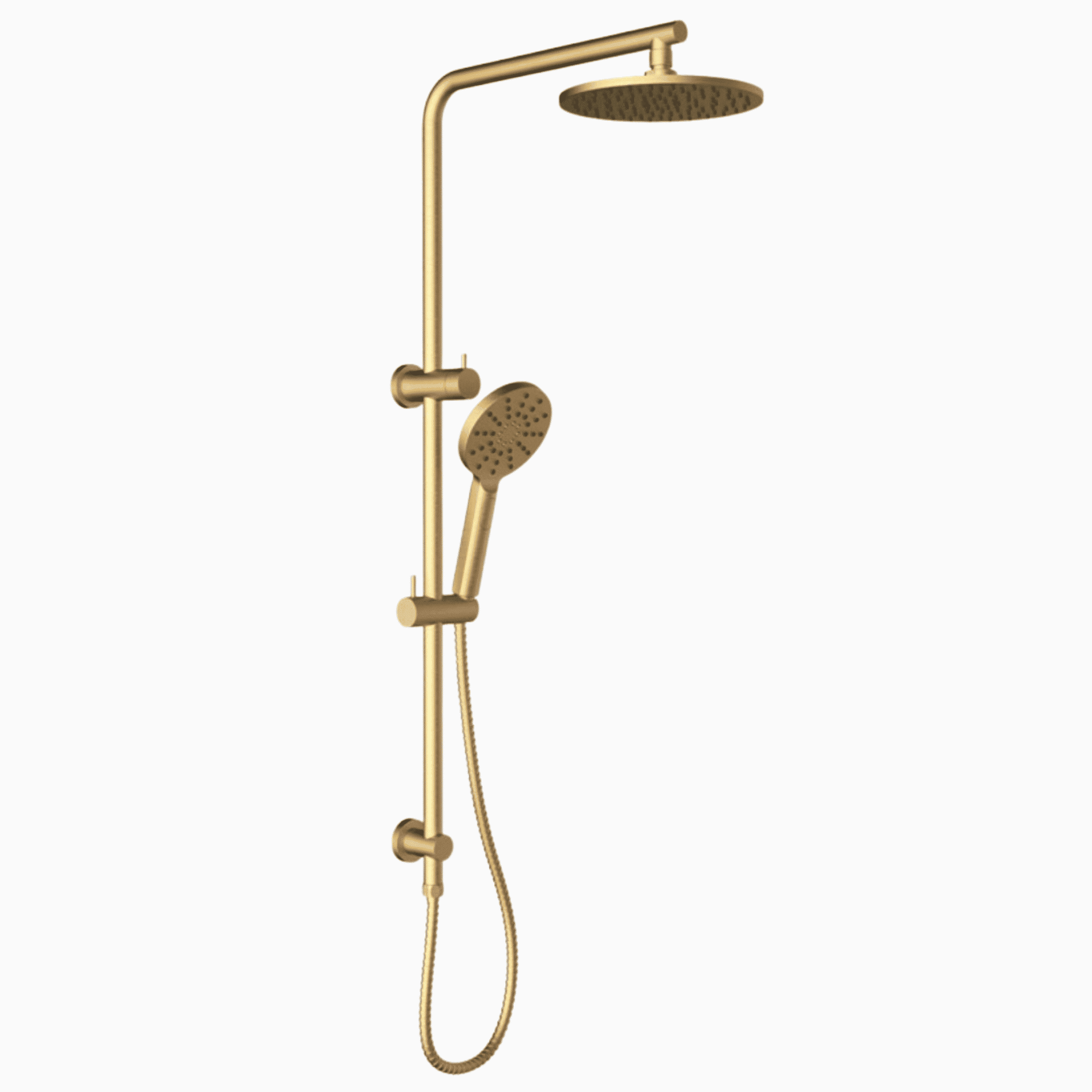 Brushed Gold Wall Mounted Basin Mixer Tapware Bundle