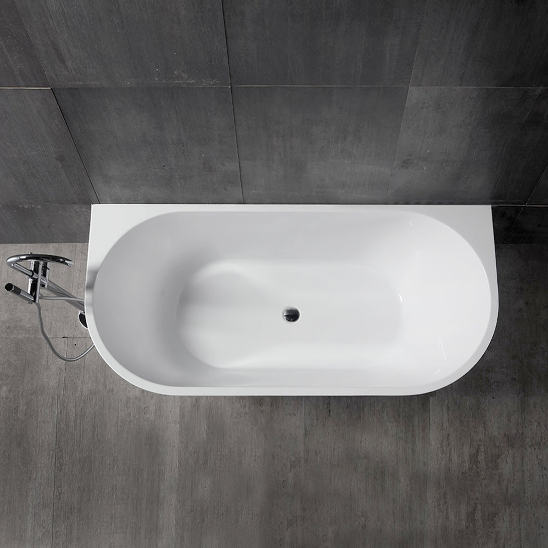 Otus Back to Wall Gloss White Bath