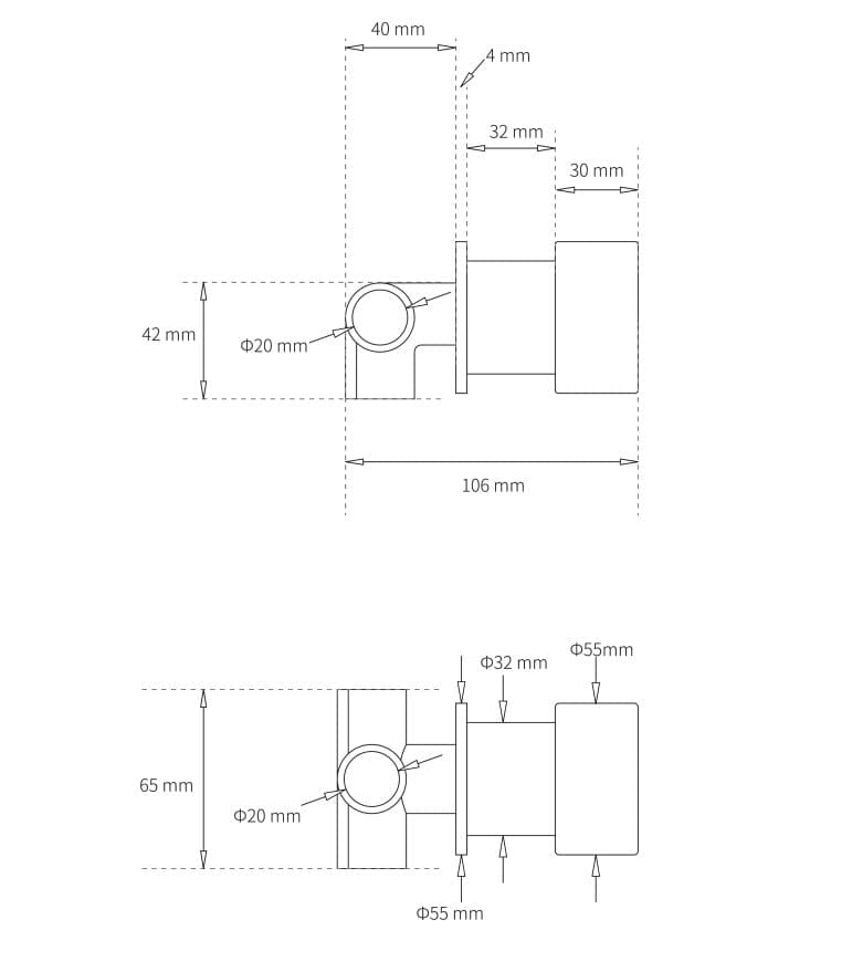 CIRC - Matte Black Progressive Wall Mixer