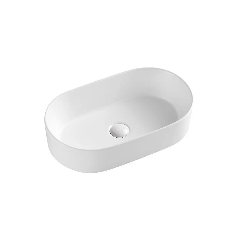 Imperial Fluted Glossy White Pill Basin