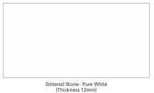 Pure White Straight Edge Engineered Stone Top