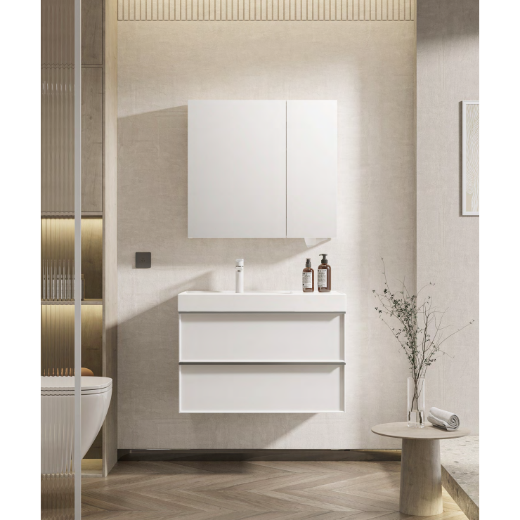 Santorini Matte White Vanity Bundle