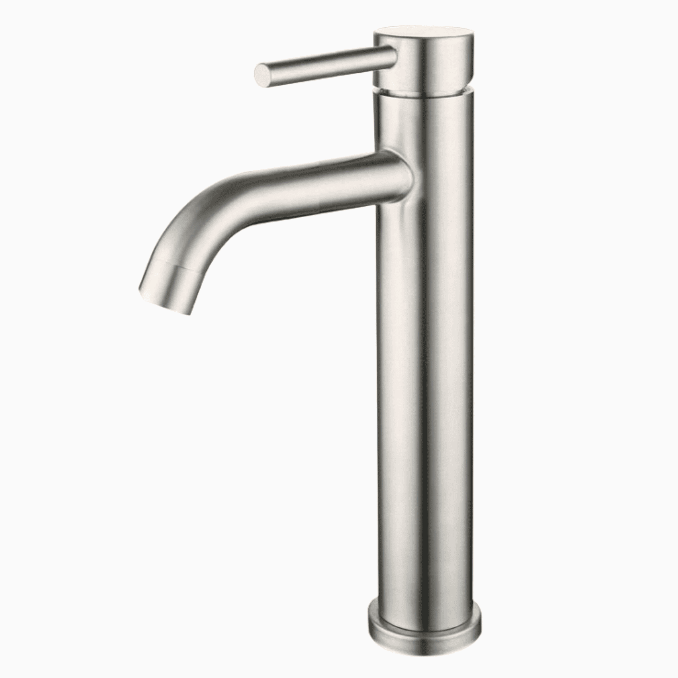 Brushed Nickel Tall Basin Mixer Tapware Bundle