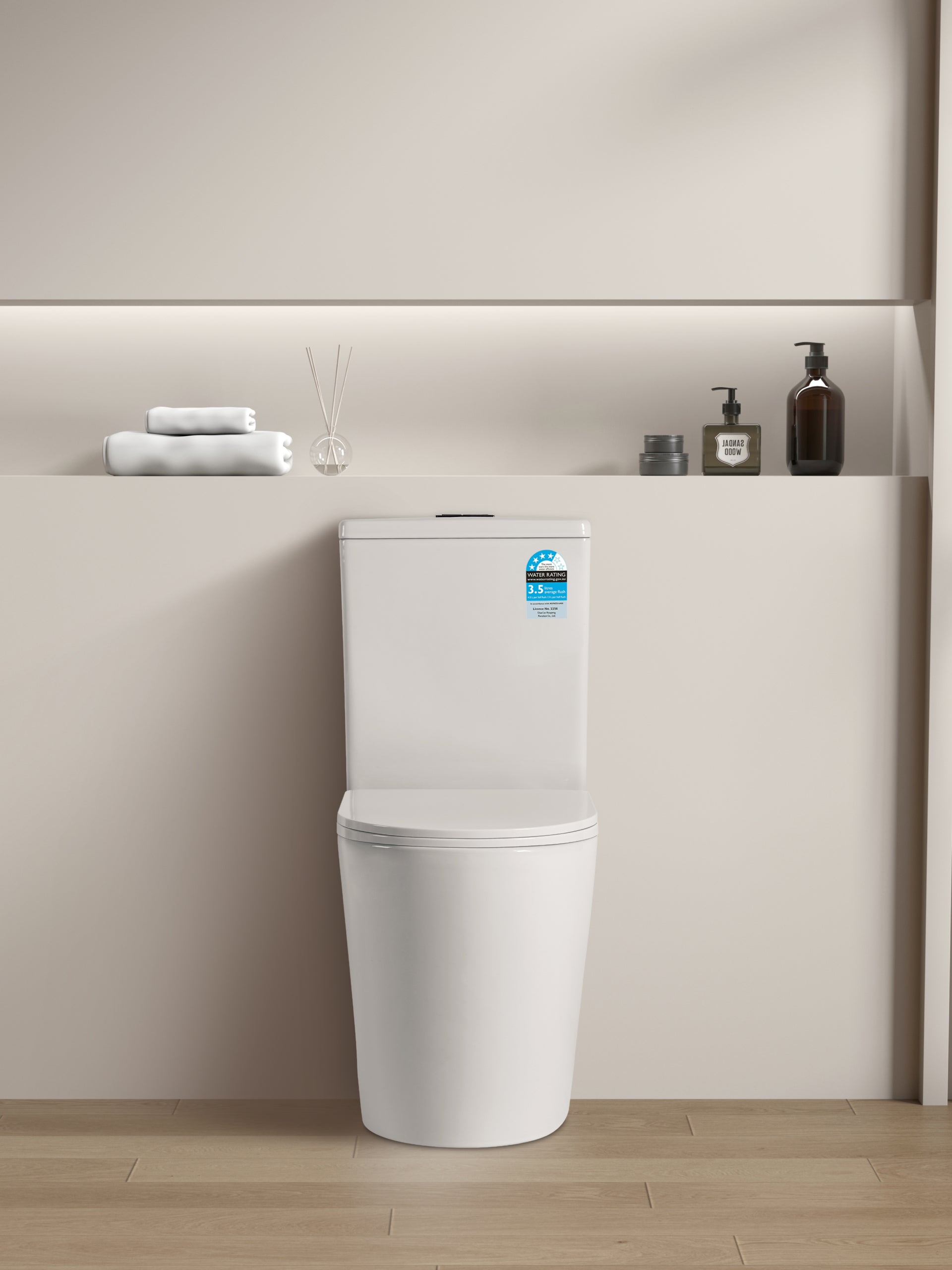 Prestigio -  Back to Wall Toilet Suite - Gloss White