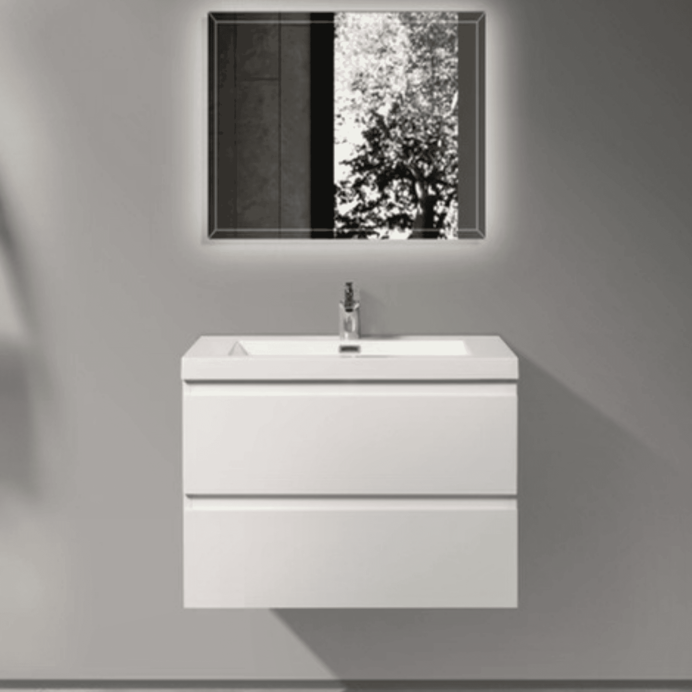 Serenity Matte White Vanity Bundle