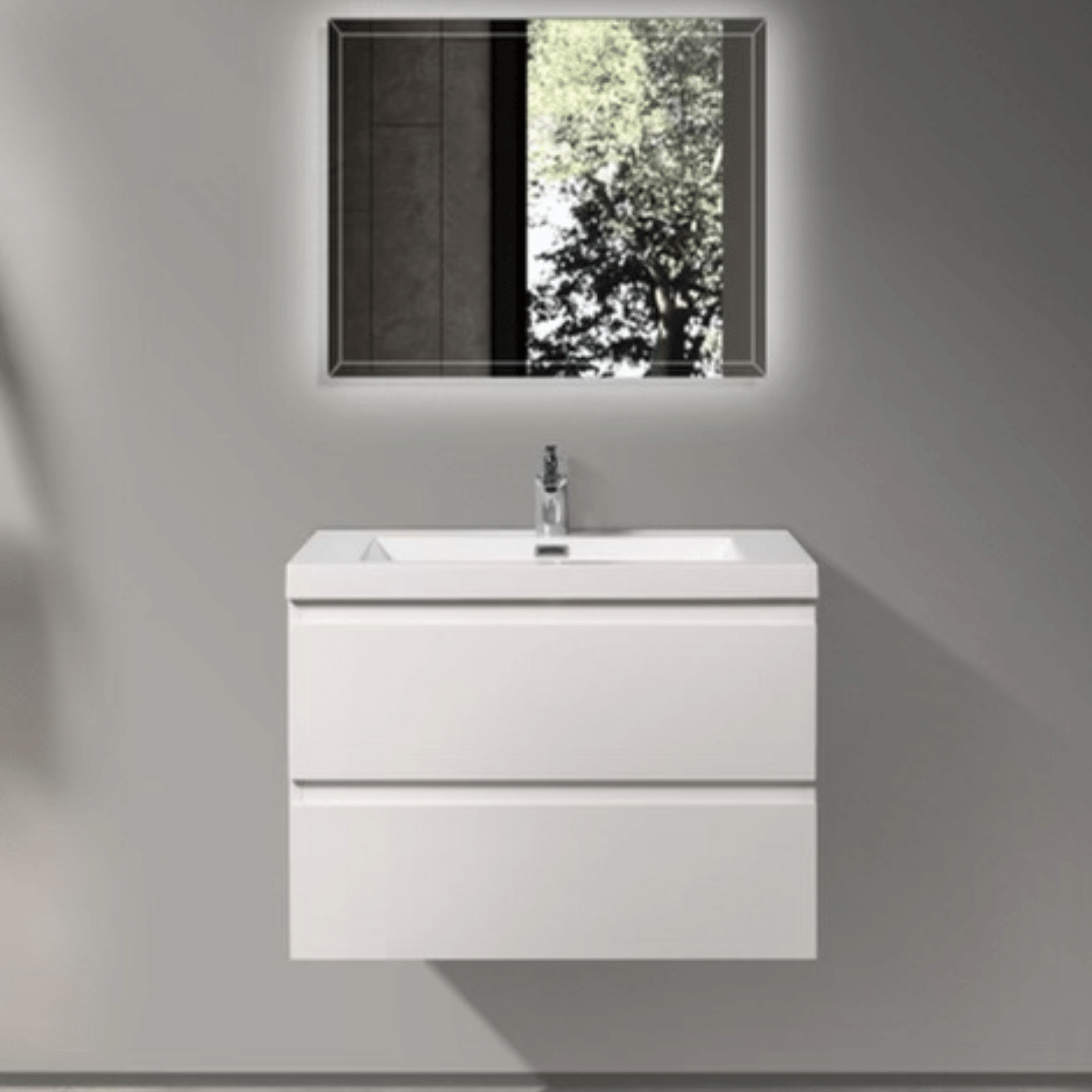 Serenity Matte White Vanity Bundle