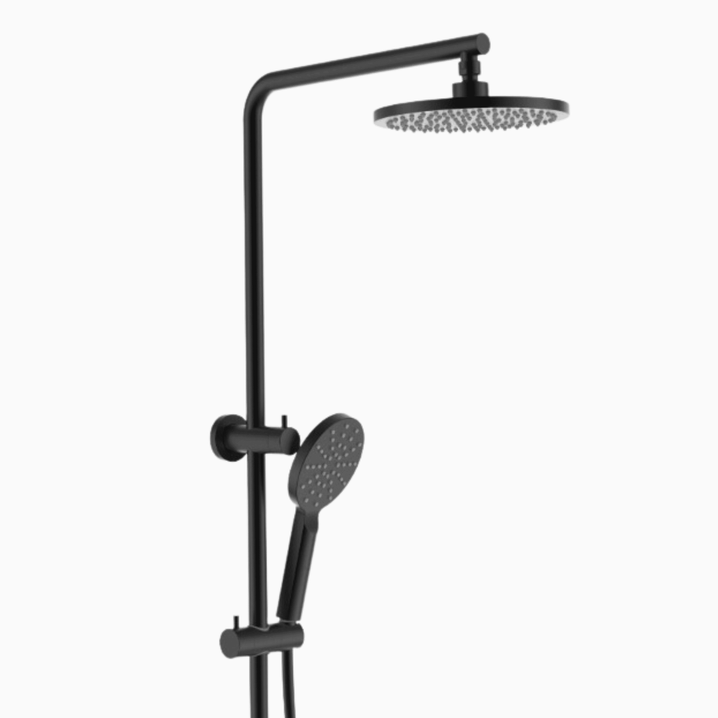 CIRC - Matte Black Multi-function Shower Set 200mm