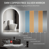 Arch Backlit LED Mirror | 900 x 600 | Anti-Fog and Dimmable